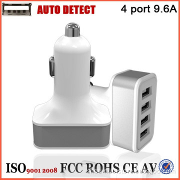 2015 new products quad 4 usb vehicle adaptor 48w,9.6a auto car charger
